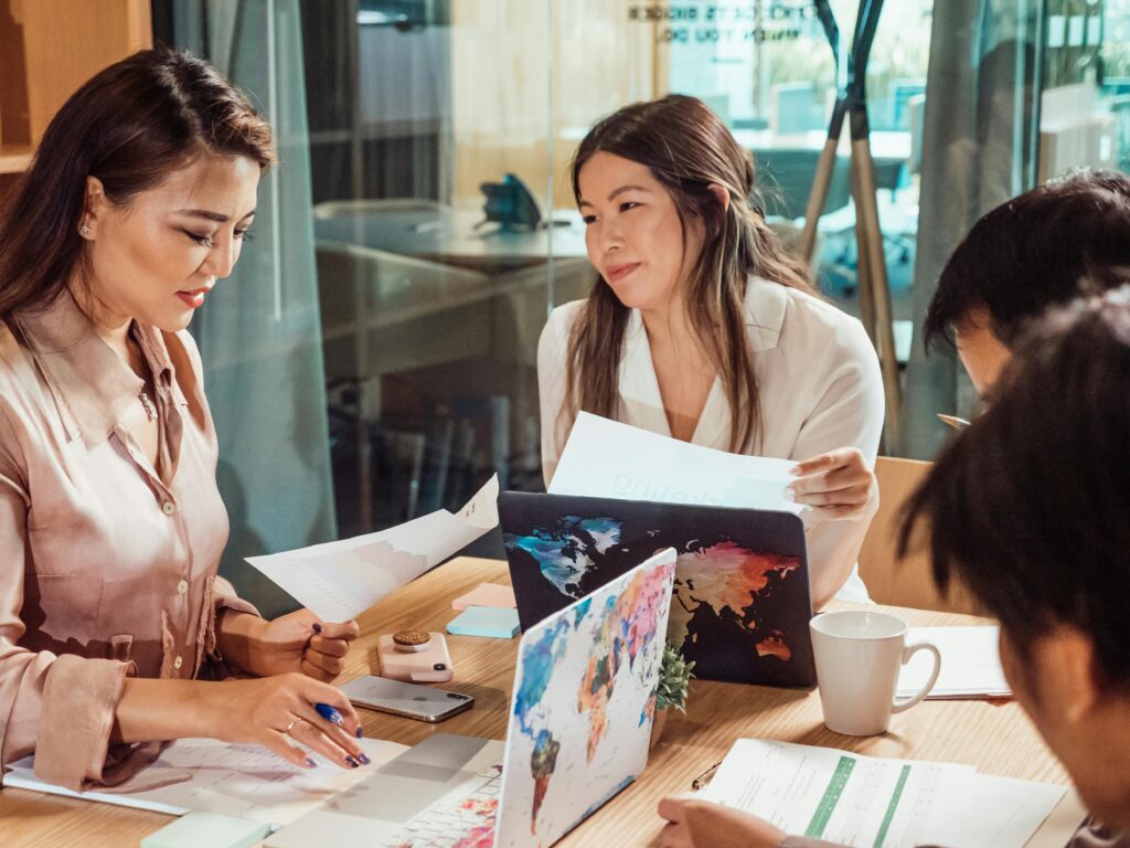 group of meeting discussing